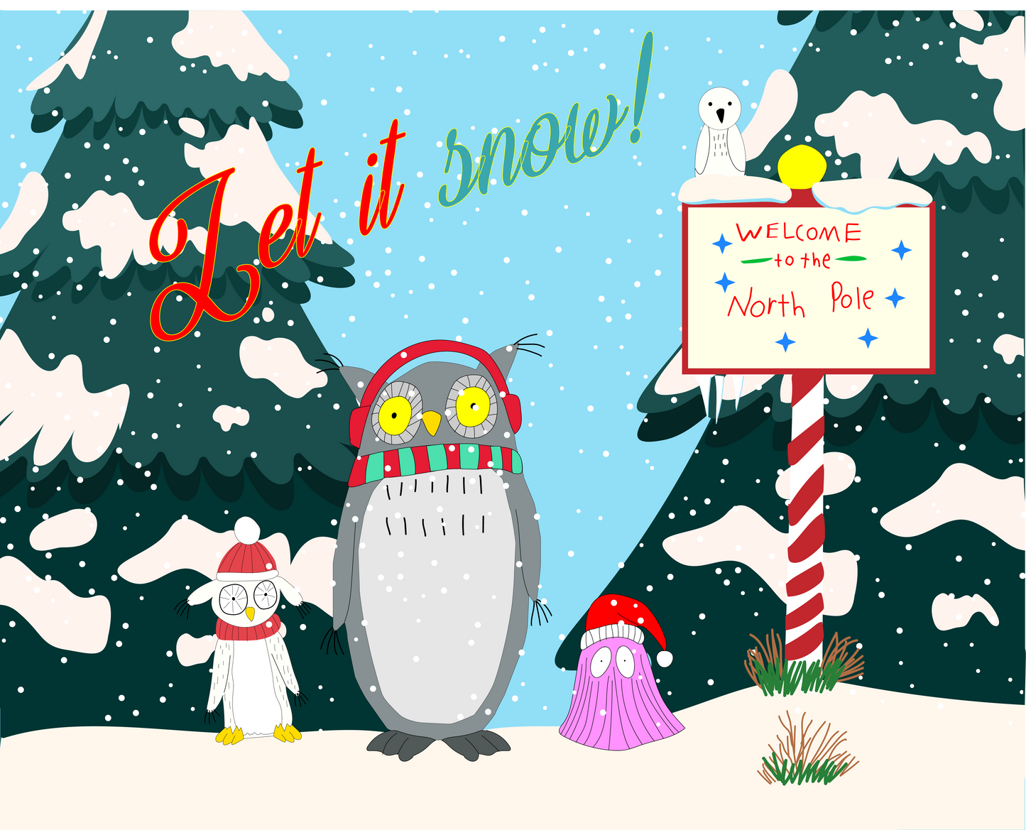 Digital Seasonal Custom Postcard