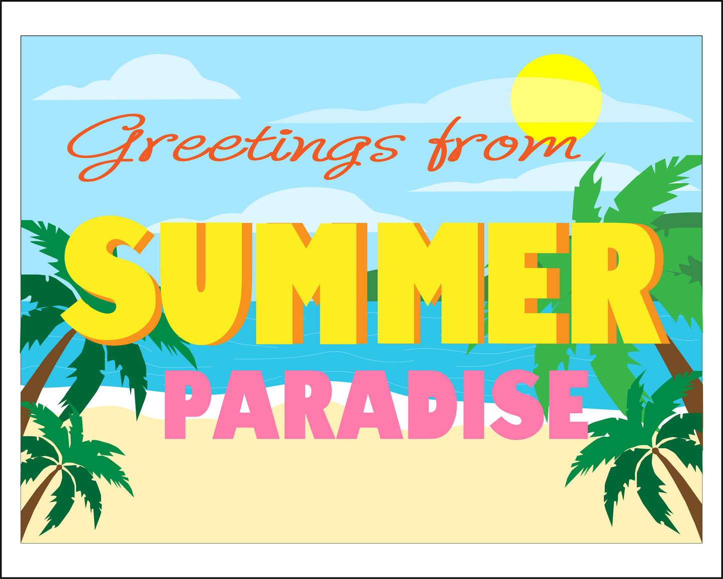 Digital Seasonal Custom Postcard