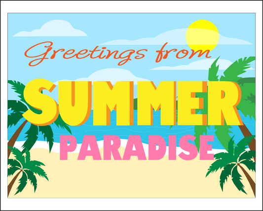Digital Seasonal Custom Postcard